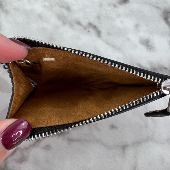 Coach Rowan Satchel Crossbody & Mini Skinny Id Case Wallet In Tartan Plaid Print - Picture 14 of 16